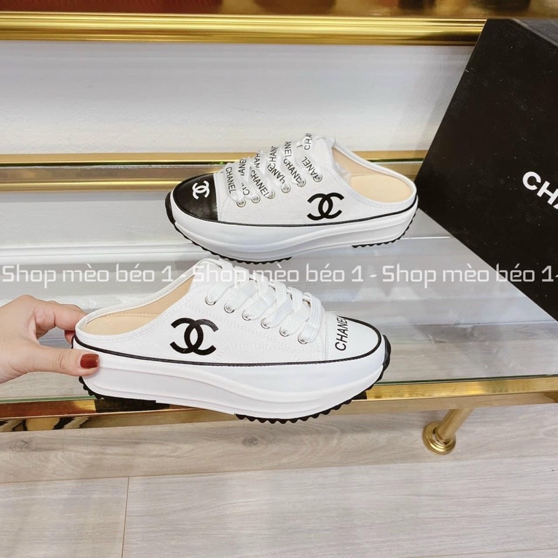 Giày sục thể thao cn mũi pha đế cao fullbox