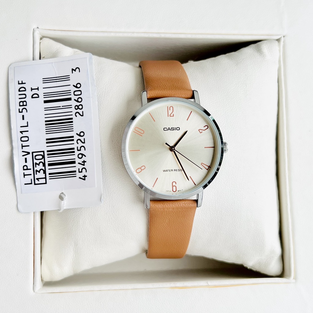 Đồng hồ nữ dây da Casio LTP-VT01L-5B