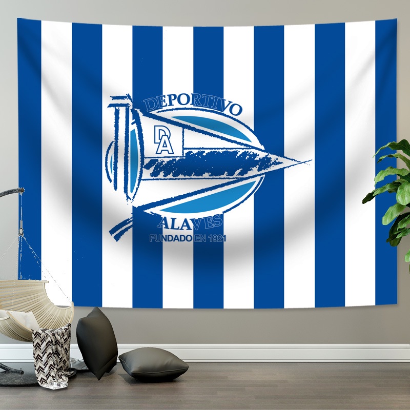 Thảm Treo Tường In Hình Logo Câu Lạc Bộ Real Madrid Barcelona