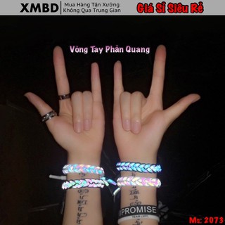 Vòng Tay Ulzzang Phản Quang Hình Tim Unisex Nam Nữ OK - Ms: 2073