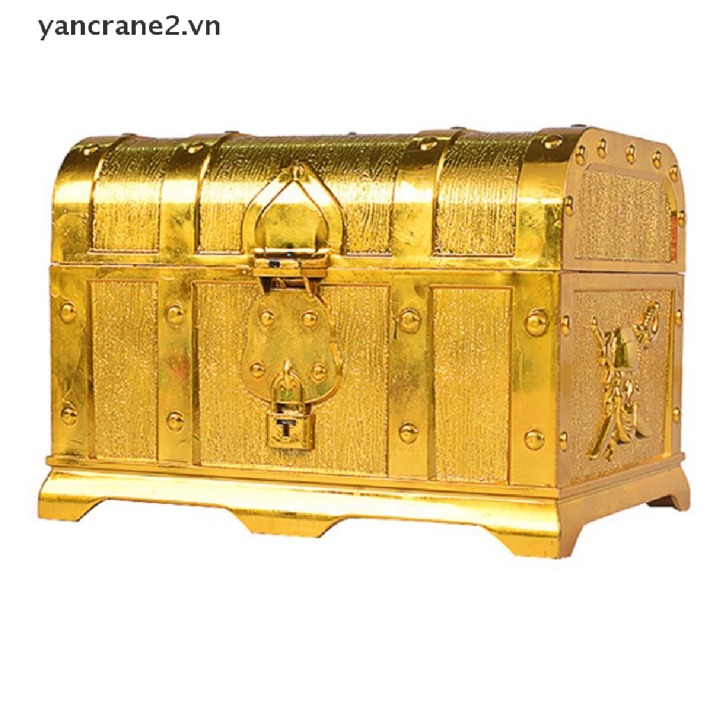 1 Hộp Kho Báu Cổ Điển Có Khóa Trang Trí Tiệc