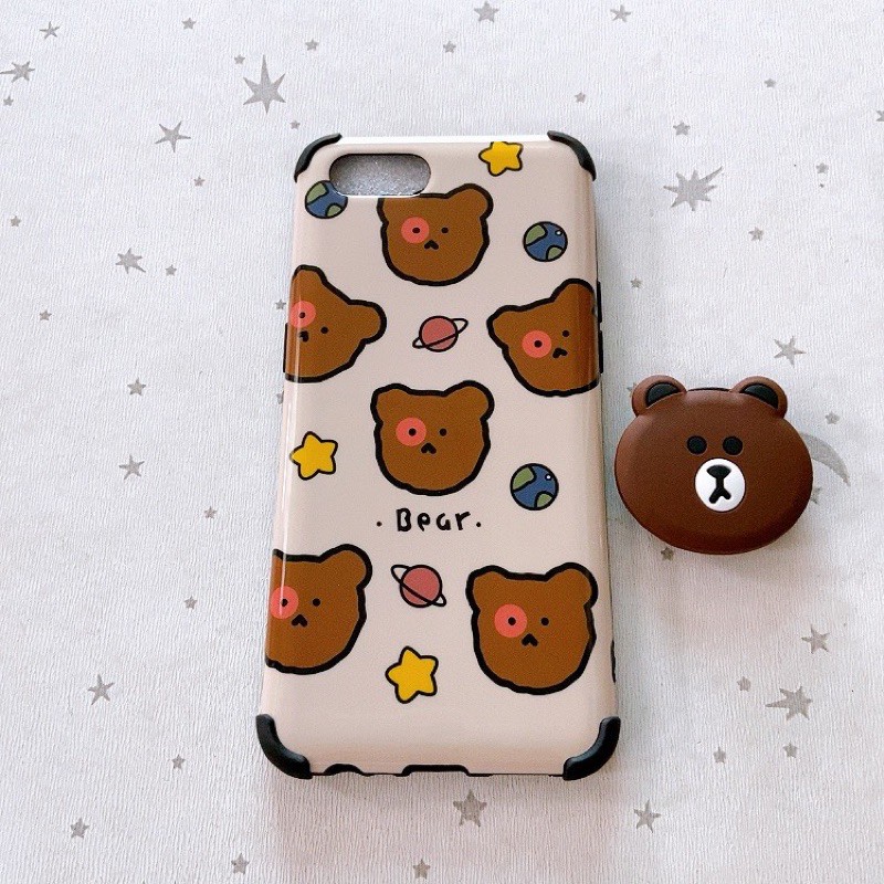 Ốp idm Hàn Quốc kèm pop Oppo A1k / Realme C2 /A53