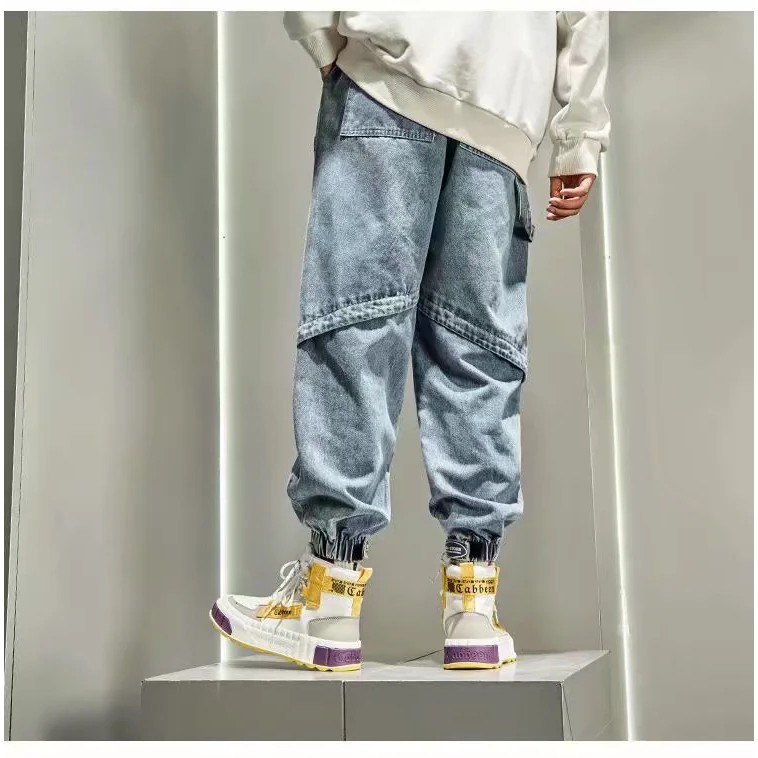 Quần jean dài dáng rộng thoải mái thời trang xuân thu size-s-3xl cho nam