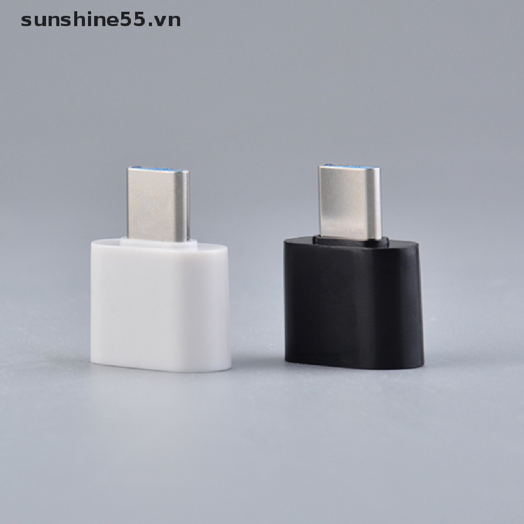 【sunshine】 Mini Type C To USB Adapter OTG Data Connectors For Android Mobile Phones .