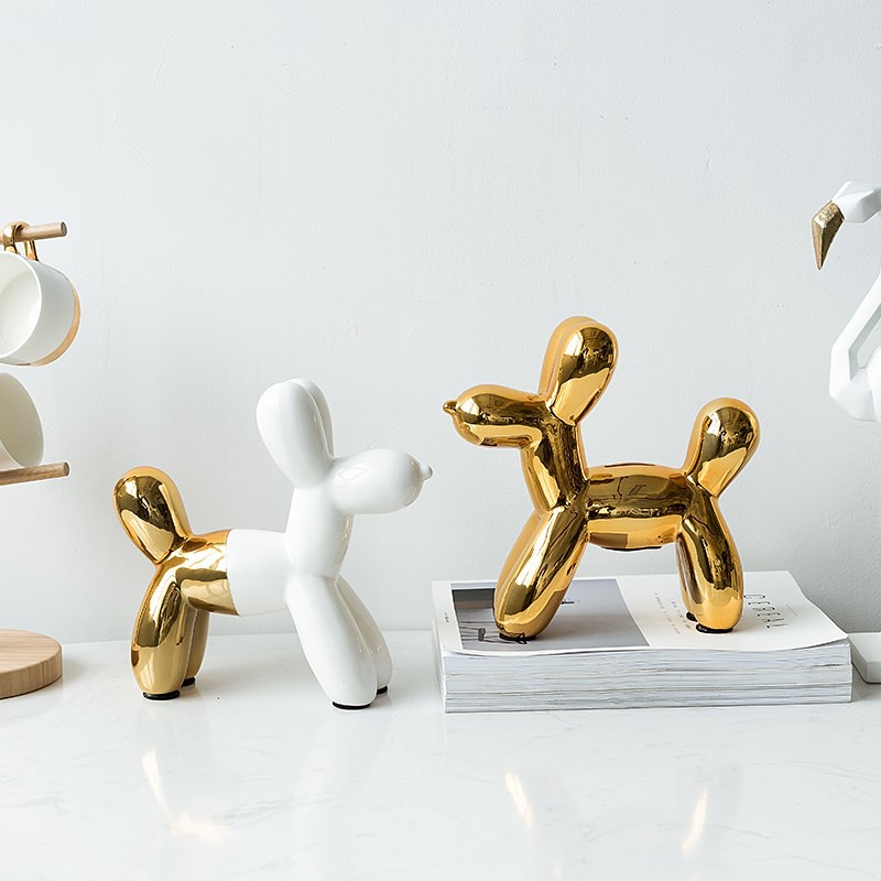 Tượng Balloon Dog để bàn - GOLD/PINK/SILVER/ROSEGOLD/HALF WHITE GOLD