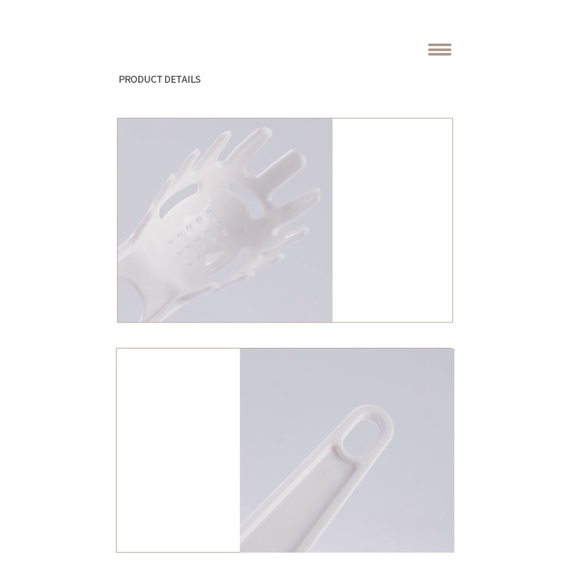 Muỗng Múc Mì Chống Bỏng Tay Cầm Dài Màu Trắng Đa Năng