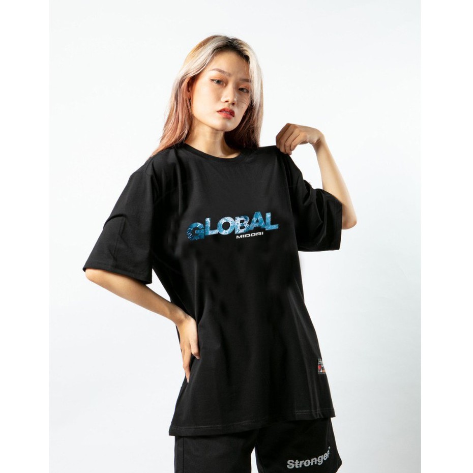 Áo thun unisex form rộng tay lỡ phông Nam Nữ Global Local Brand Mi Midori