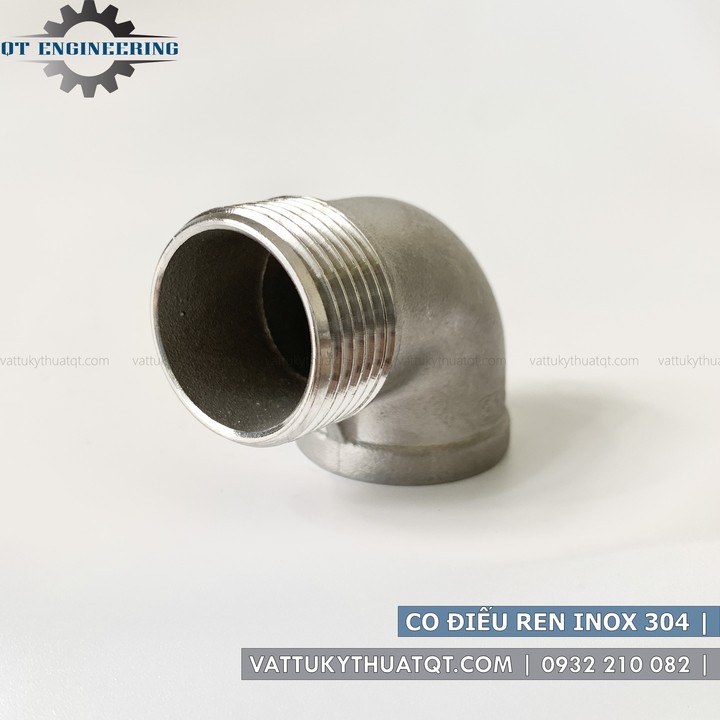 Co Điếu Ren Inox 304 | DN8,DN10,DN15,DN20