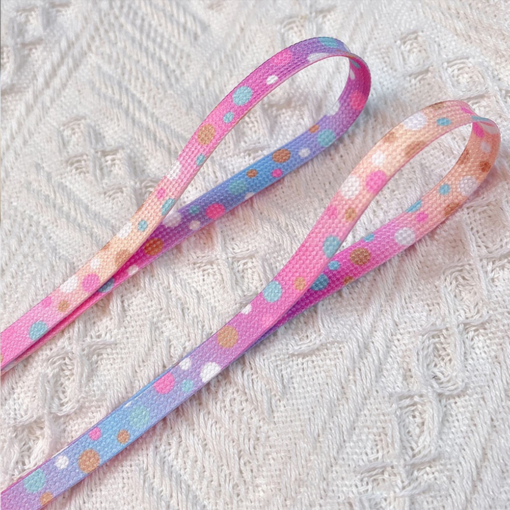 Dây Giày Họa Tiết Chấm Bi Nhiều Màu Sắc Xinh Xắn Cho Bé Gái 120/140CM