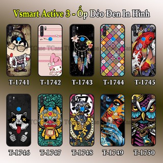 Ốp lưng Vsmart Active 3 dẻo đen in hình Tổng Hợp Mẫu Đẹp