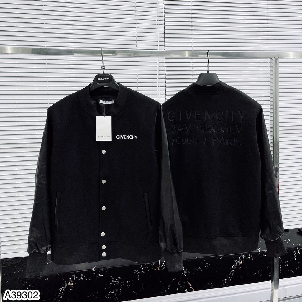 Áo khoác bomber dạ nỉ phối tay da cao cấp - Áo bomber Given nam chất dạ nỉ 2 lớp.