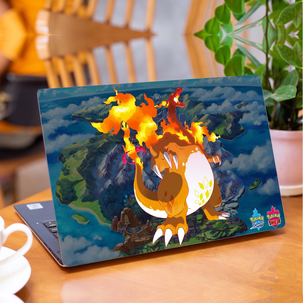 Skin Laptop In Hình Pokemon Charizard Dành Cho Các Dòng Máy Dell Hp Asus Msi Acer Lenovo Macbook Theo Yêu Cầu