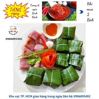 🔵 Nem chua Chợ Huyện ( 1 bịch 10 cái ) - Đặc Sản Ông Tám Bà Tám 🔵