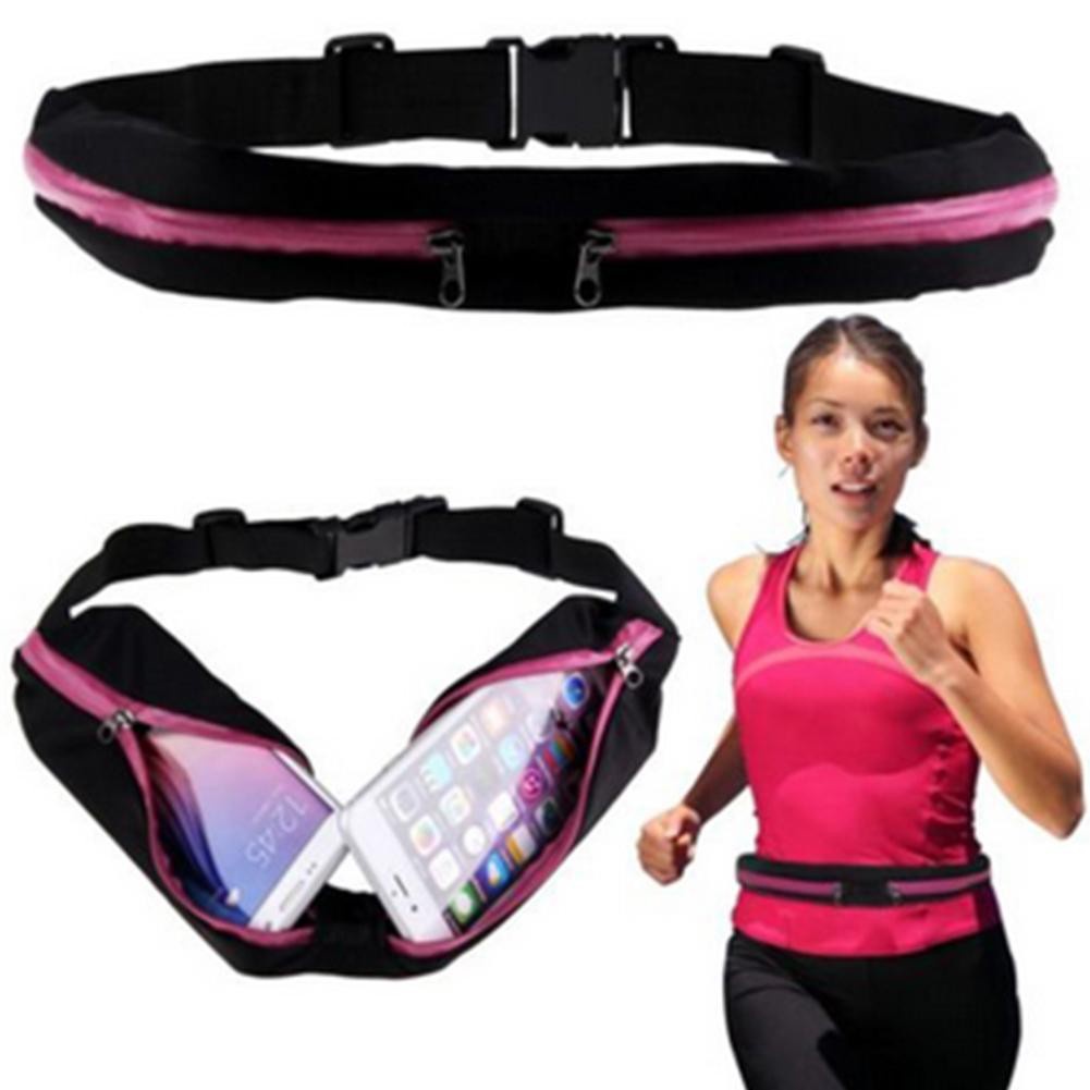 Unisex Running Bum Bag Travel Handy Hiking Sport Fanny Pack Waist Belt Zip Pouch