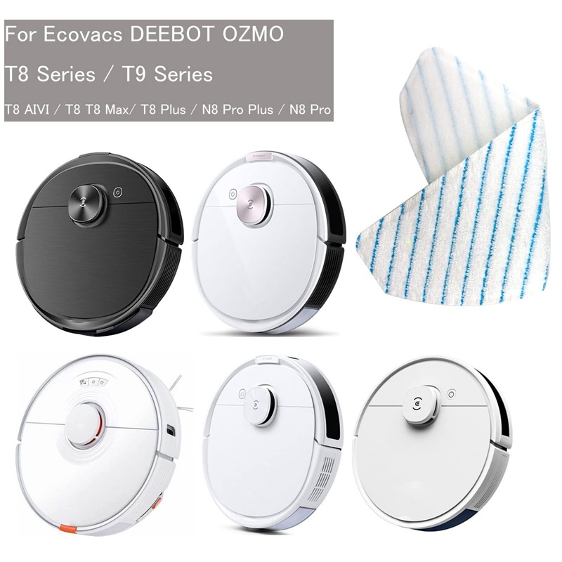 Bộ 20 Khăn Lau Thay Thế Cho Máy Hút Bụi ECOVACS DEEBOT OZMO T8 AIVI T8 Max N8 N8Pro N8Pro + T9 Power Max