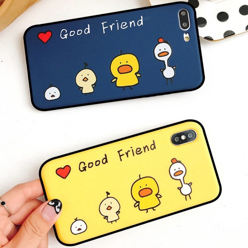 Ốp điện thoại hình chú vịt vàng dễ thương cho Oppo Reno 7Z 7 5G Realme 8 Pro 8 5G C21Y C25Y Reno 6Z 6 5G Reno 5 2 3 2F 4 4G F11 Pro F9 F7 F5 Youth F1S Realme Narzo 50 50A Prime