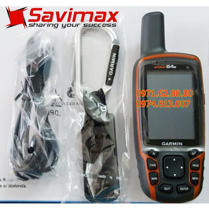 Máy định vị cầm tay GPS Garmin GPSMAP 64S có chống nước