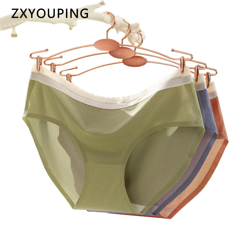 Quần Lót Lụa Không Đường May Thoáng Khí Cho Nữ
