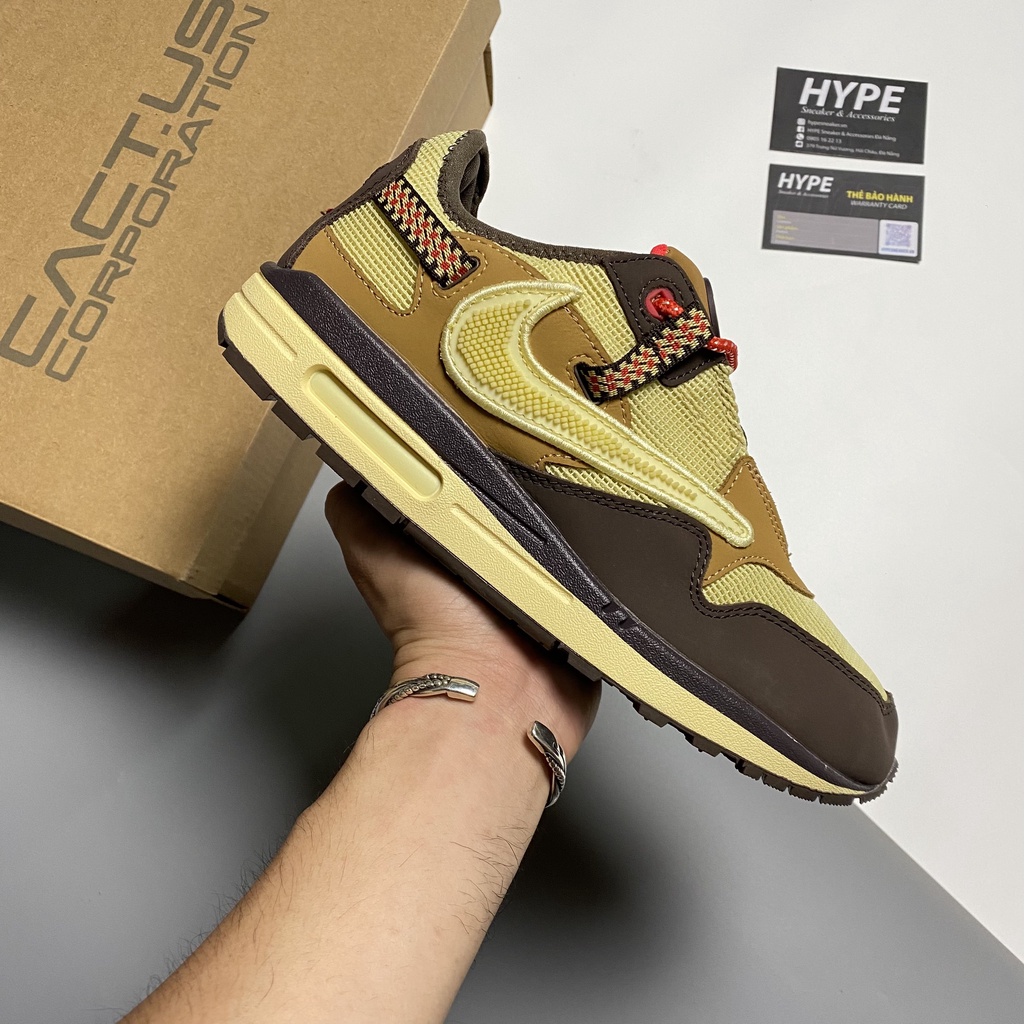 Giày Air Max 1 Travis Scott Baroque Brown  - Hype Sneaker | Phiên bản high quality.