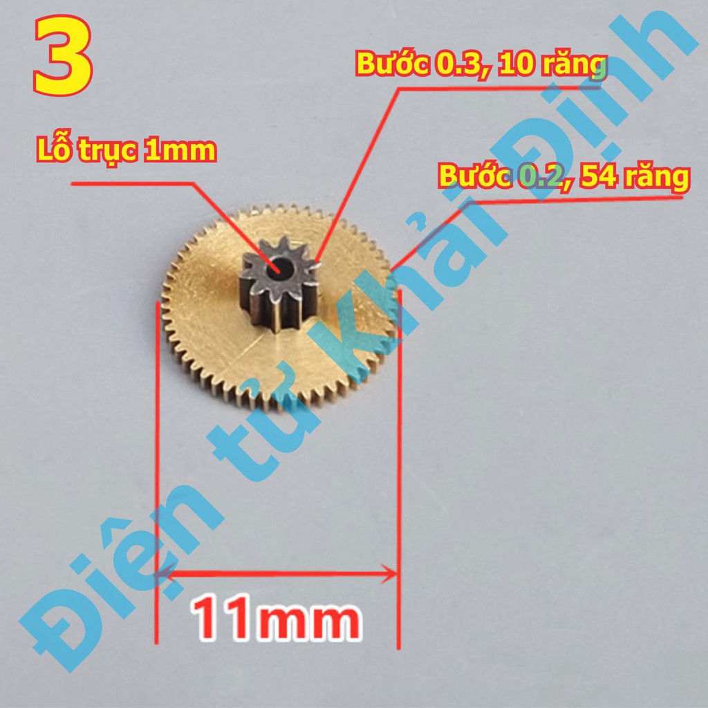 Bộ 5 bánh răng hộp giảm tốc chất lượng độ chính xác cao kde5952