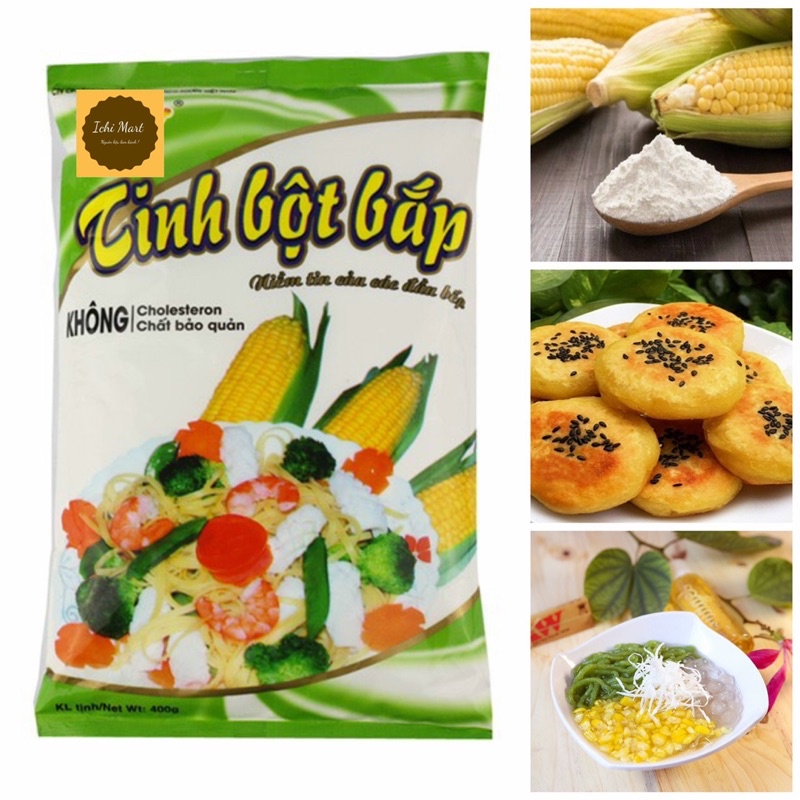 Bột Bắp, CORNSTARCH 400g, bột làm bánh