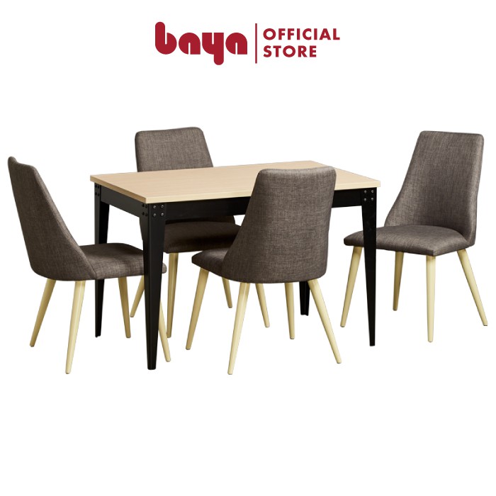 Bộ bàn ăn 4 ghế PHILLIP 6000201 | BigBuy360 - bigbuy360.vn