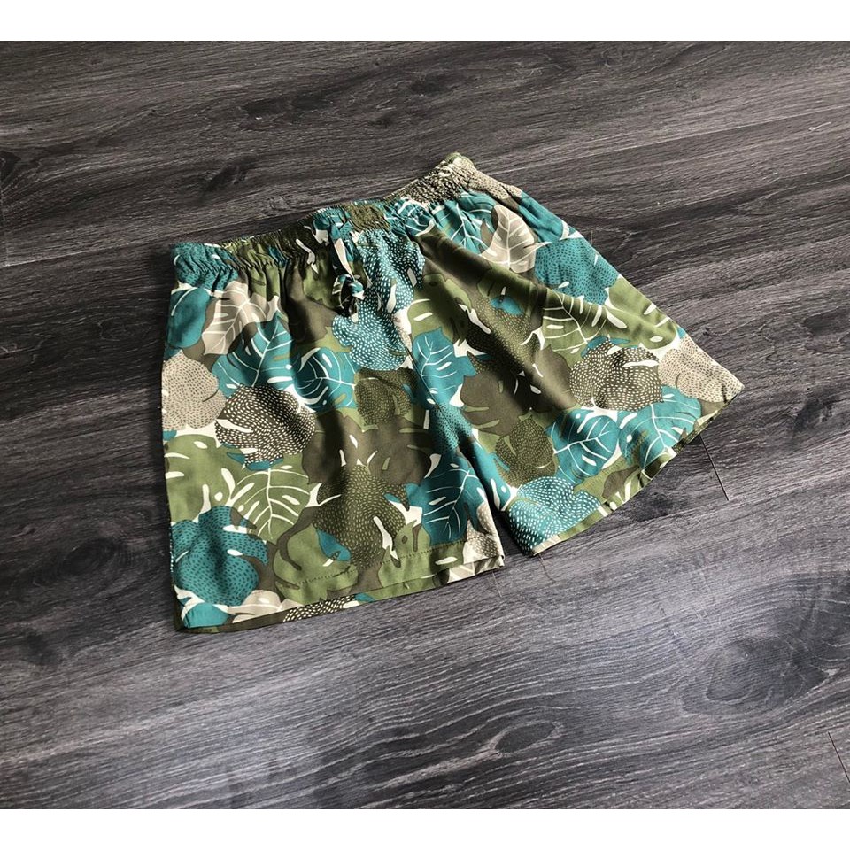 Quần short lanh họa tiết