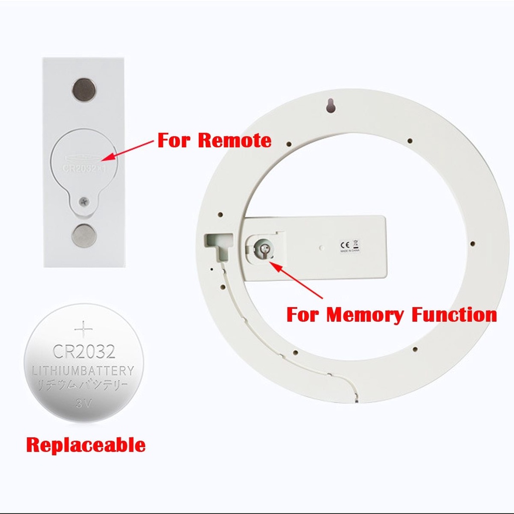 Đồng hồ treo tường có đèn led 3d điều khiển từ xa thông cảm