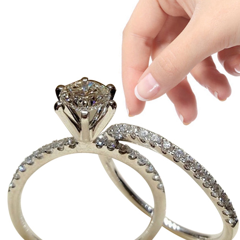 Bộ 2 Nhẫn Đeo Tay Kiểu Dáng Thời Trang Sang Trọng Cho Nữ