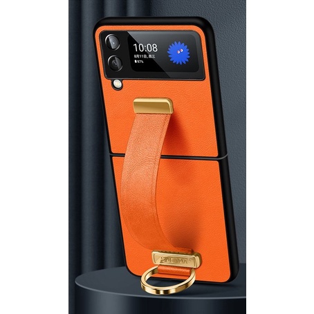 Ốp lưng Chính Hãng Sulada Da Thời Trang cho Samsung Galaxy Z Flip 3 | ZFlip 4
