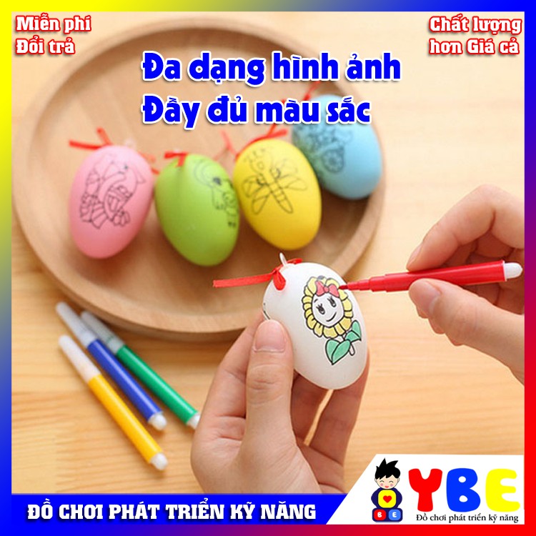 Bộ đồ chơi sáng tạo trứng tô màu kèm 4 bút tô màu là món quà dễ thương cho các bé từ 36 tháng tới 10 tuổi