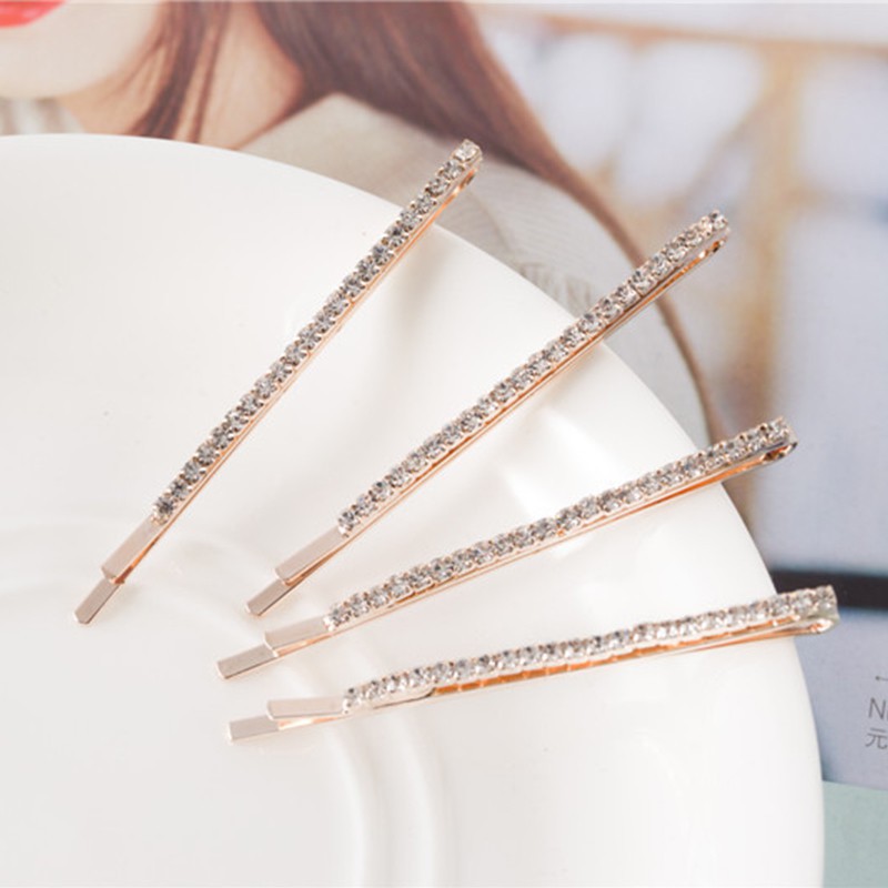 Set 4 kẹp tóc đính đá