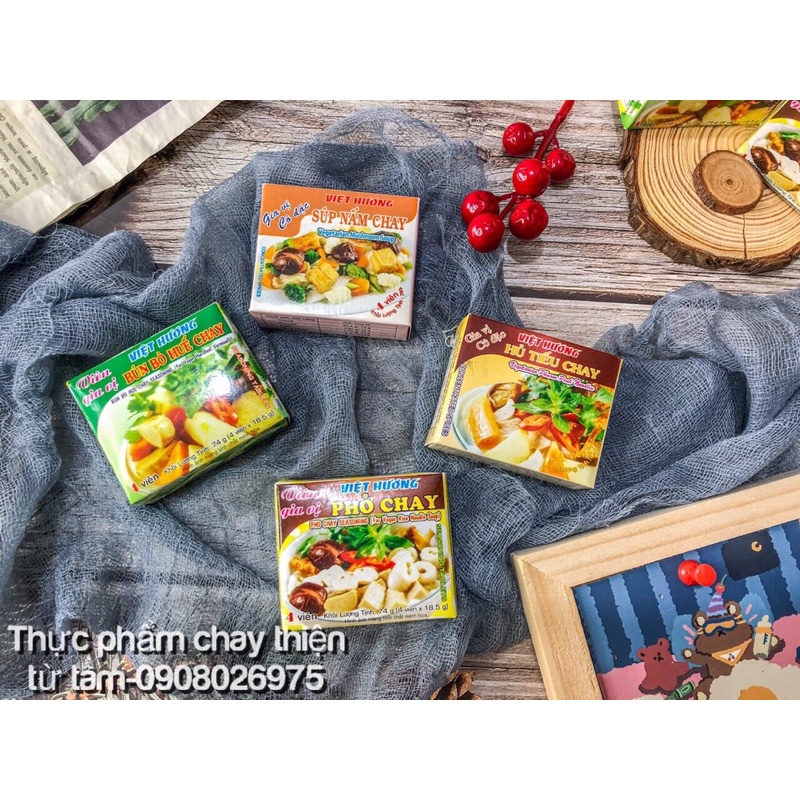 “Gia Vị Cô Đặc Chay Phở -Bún Bò- Bún Riêu -Súp Nấm” Thực Phẩm Chay