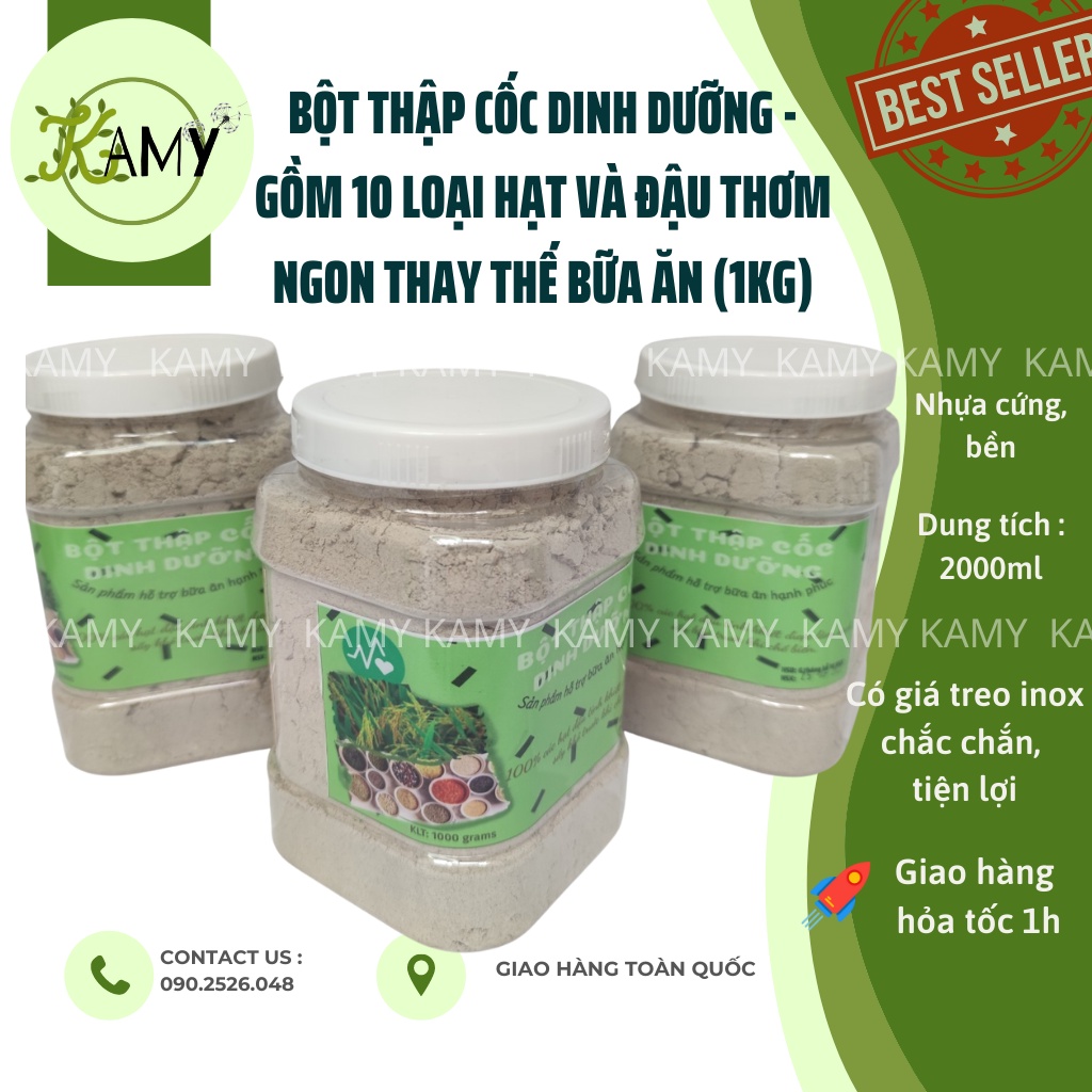 Sữa hạt thập cốc dùng trong thải độc và người ti.ể.u đ.ư.ờ.ng, giảm cân, phù hợp ăn chay (1kg)