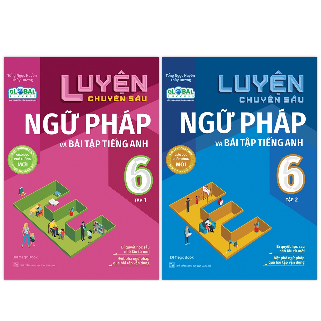 Sách Combo Luyện chuyên sâu ngữ pháp và bài tập tiếng Anh lớp 6 Global 2