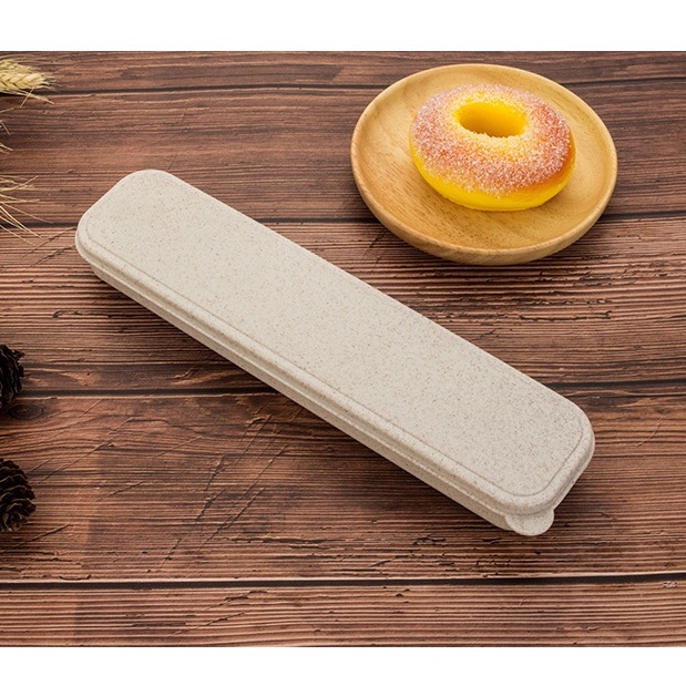 HỘP ĐỰNG Muỗng Đũa Ống hút bằng nhựa Lúa Mạch Tiện Dụng Cho Văn Phòng, Du Lịch