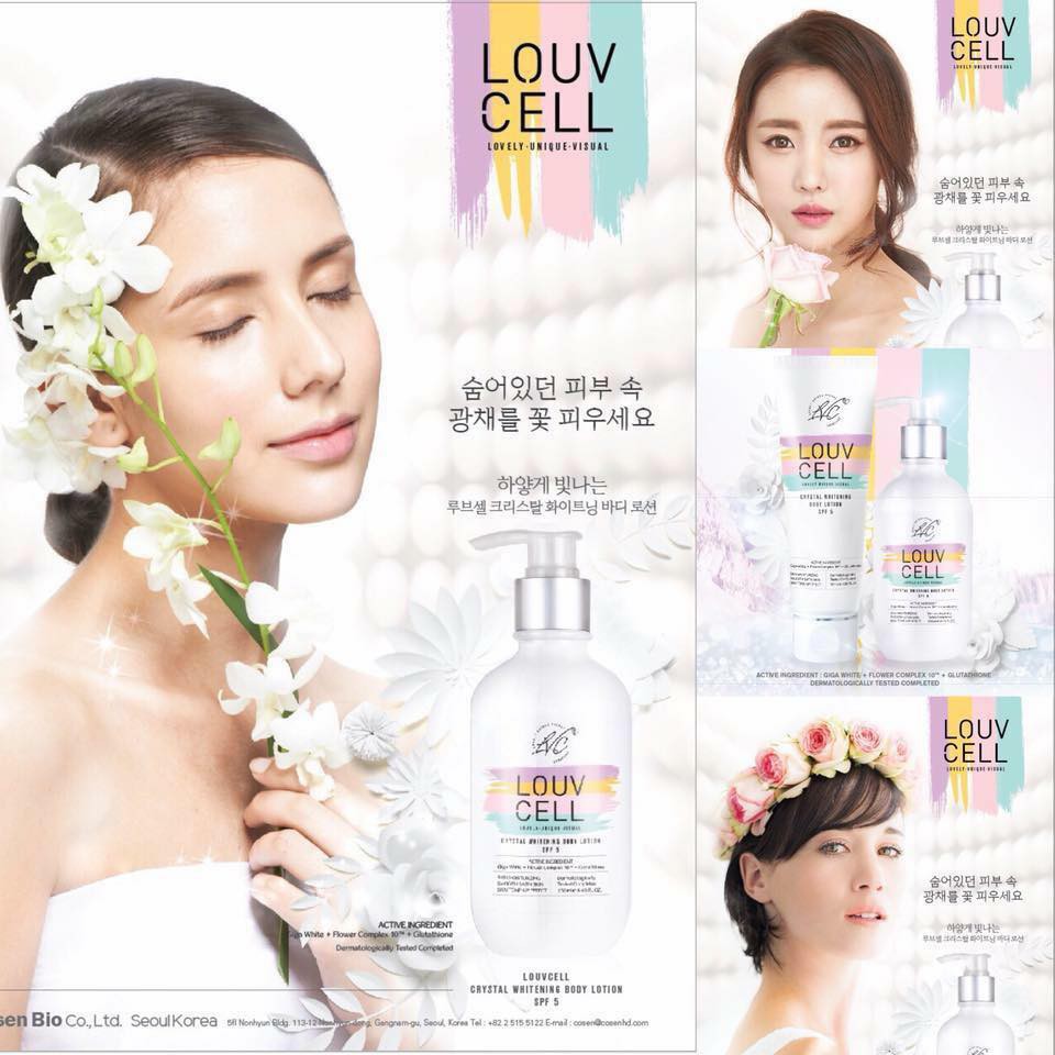 Kem dưỡng ẩm trắng da body Louv Cell Crystal Whitening Body Lotion 120ml và 250ml ILIVING-LOUDTB