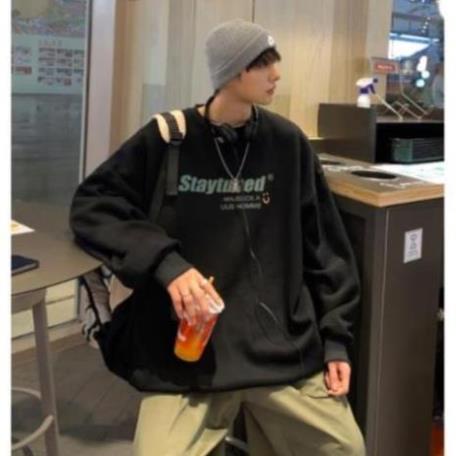 Áo Sweater Staytuned  Form Rộng Unisex Tay Bồng Nam Nữ Mặc Được Chất Nỉ Bông Hàng Xuất Dày Đẹp Không Bai, Không Xù AN1 | BigBuy360 - bigbuy360.vn