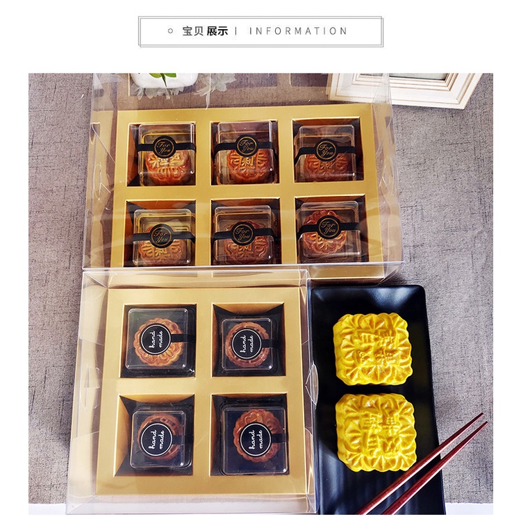 Hộp đựng bánh trung thu - 4 -6 bánh 50g-80g