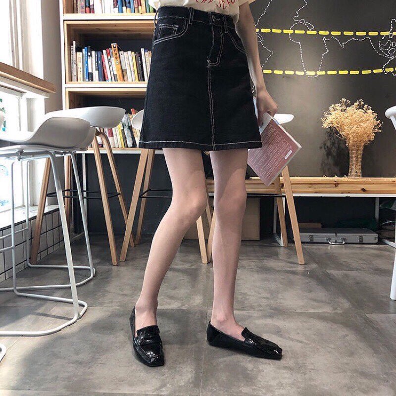 Chân váy bò dáng chữ A xinh xắn | BigBuy360 - bigbuy360.vn