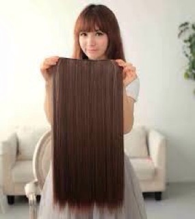 TÓC giả kẹp thẳng dải 6 phím, mã A10