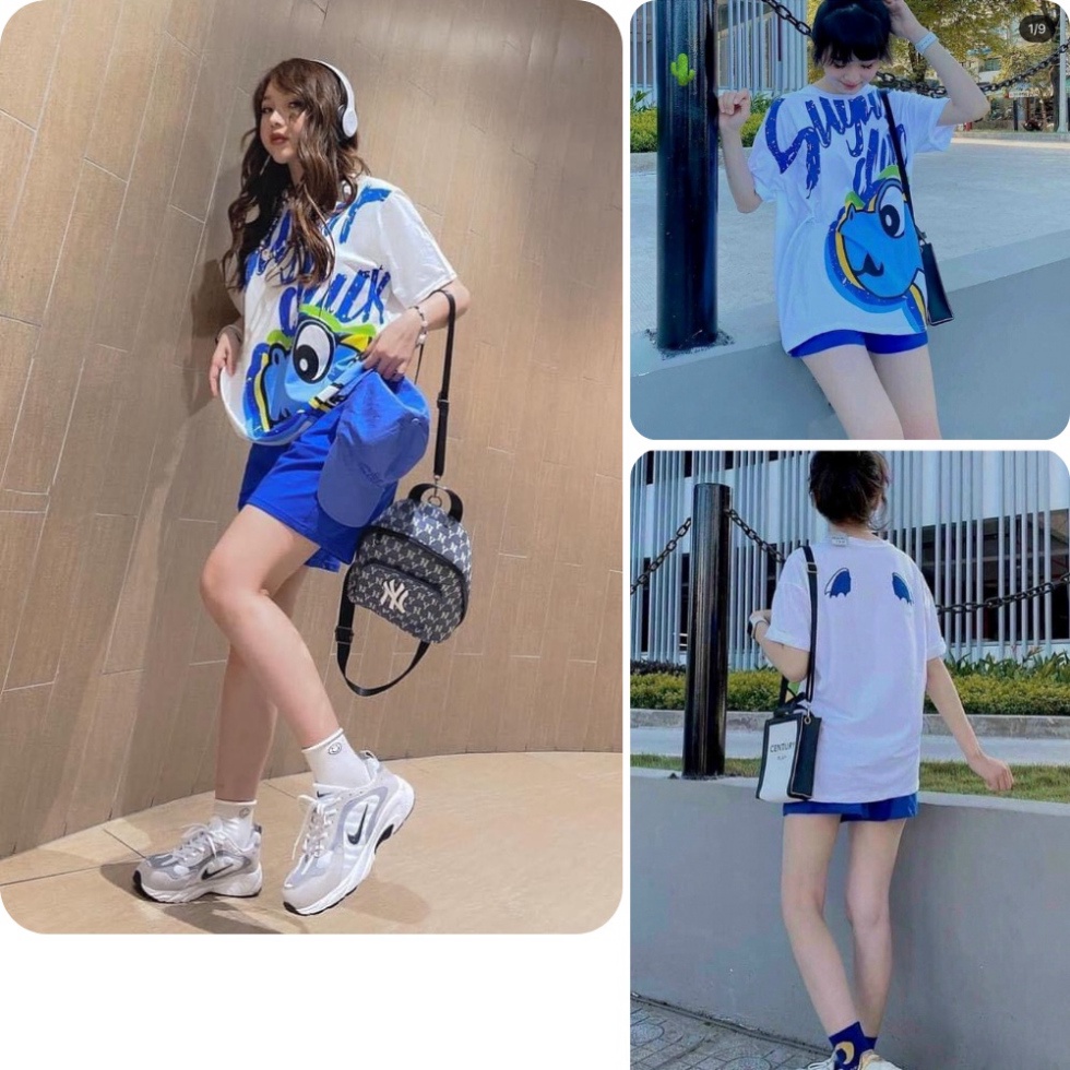 SPK- Set bộ nữ, set đùi áo thun from rộng 60kg hoạ tiết teen chất cotton co dãn mịn mát SKUS-96
