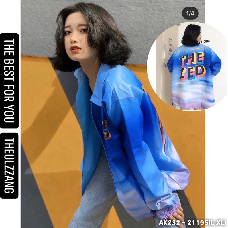 🔥𝐆𝐈𝐀́ 𝐒𝐈̉🔥 232 Áo Khoác Dù Loang The Zed Mẫu Bomber Jackets Mới