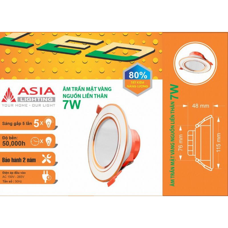 ĐÈN ÂM TRẦN ASIA CHÍNH HÃNG