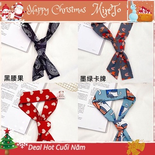 Dây buộc tóc thắt nơ vải lụa dài phong cách thời trang- cột tóc lụa dài nữ Hàn Quốc-Ruy băng lụa cột tóc, khăn quà