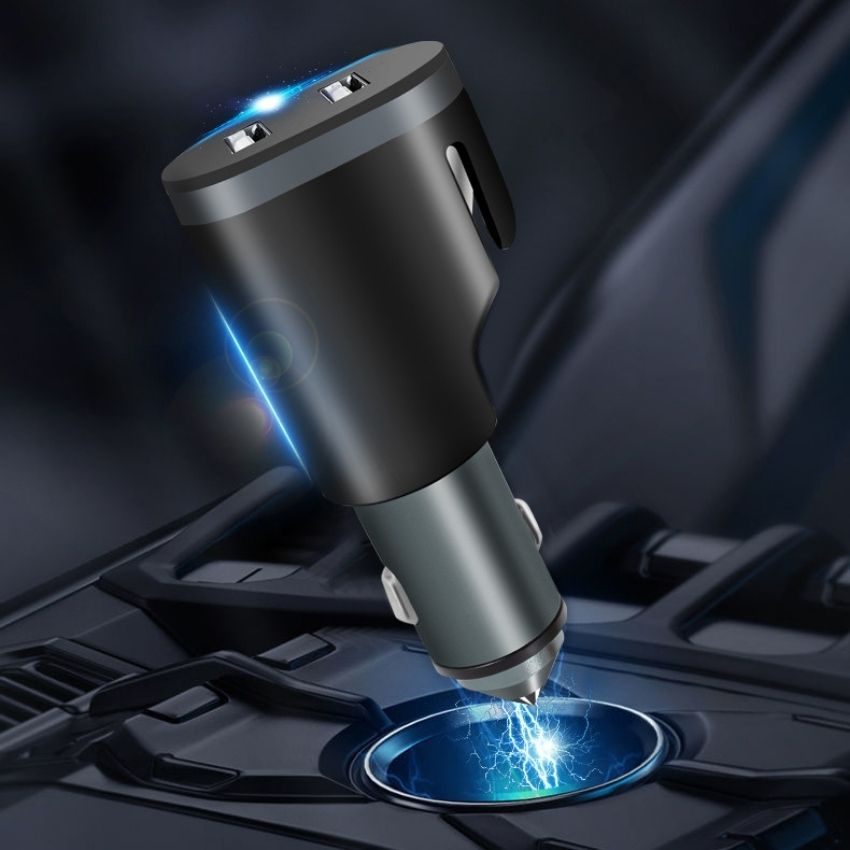 Tẩu sạc Nhanh Ô Tô 2 Cổng USB 4.8A Công suất 60W Sử Dụng cho Tất Cả Các Dòng Xe Hơi Ô Tô T01
