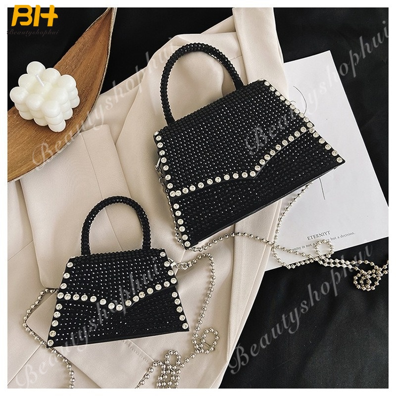 Túi Xách Đeo Vai Kiểu Vuông Đính Đinh Tán Thời Trang Dành Cho Nữ