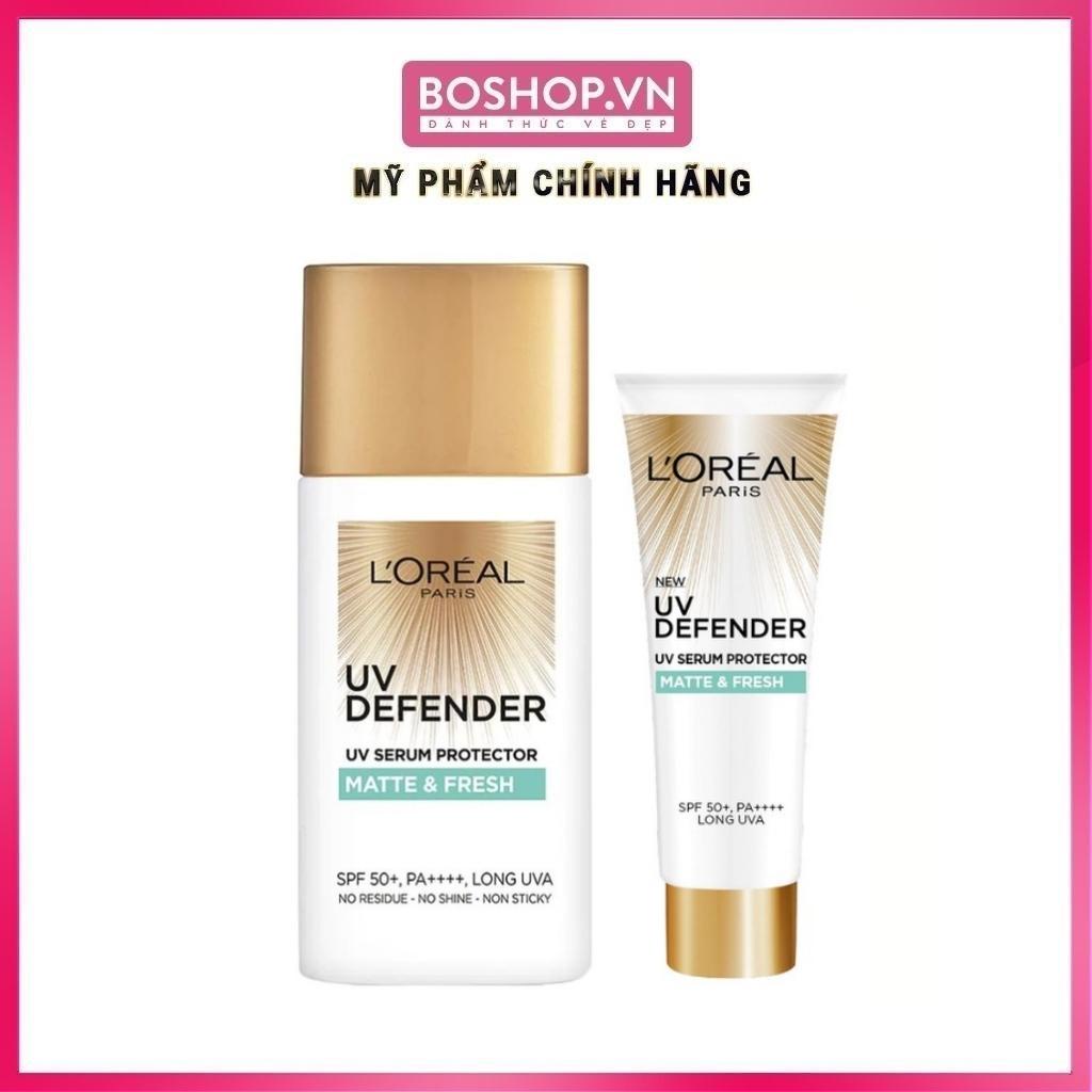 Kem Chống Nắng Loreal Mịn Nhẹ Kiềm Dầu Thoáng Mịn Da UV Defender Matte & Fresh SPF 50+ PA ++++ 50ml