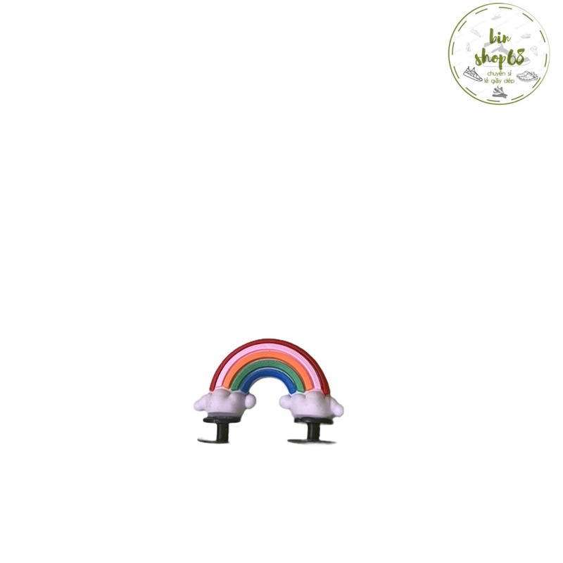 (HOT)Sticker 3D Jbit, Nút gắn dép hình 3D ngộ nghĩnh cho dép cross