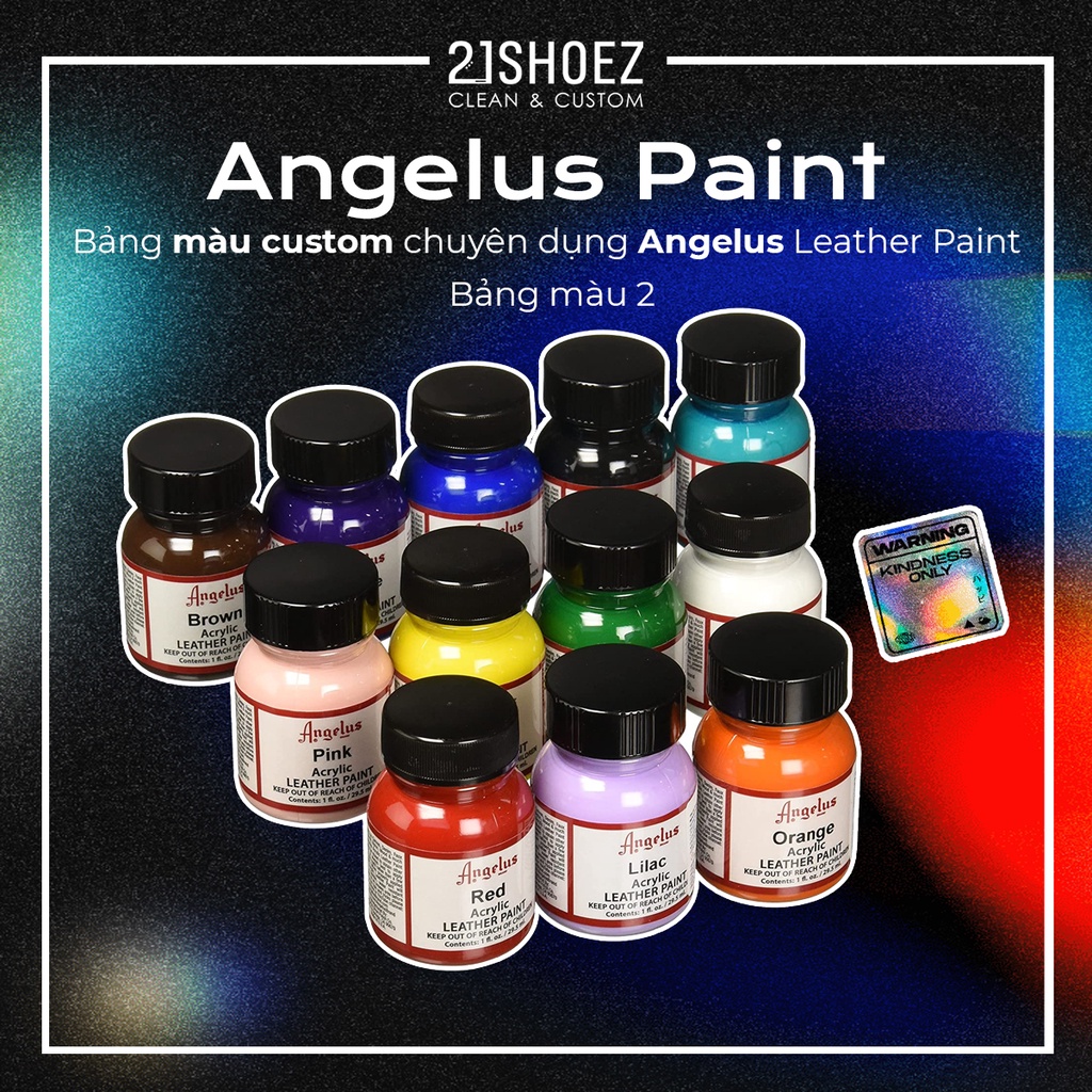 Sơn Angelus Leather Paint USA Custom Chuyên Dụng ( Bảng Màu 2 )